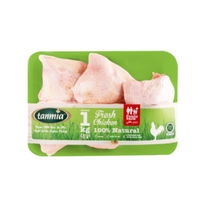 Fresh Chicken Skinless Boneless Thighs in packaging