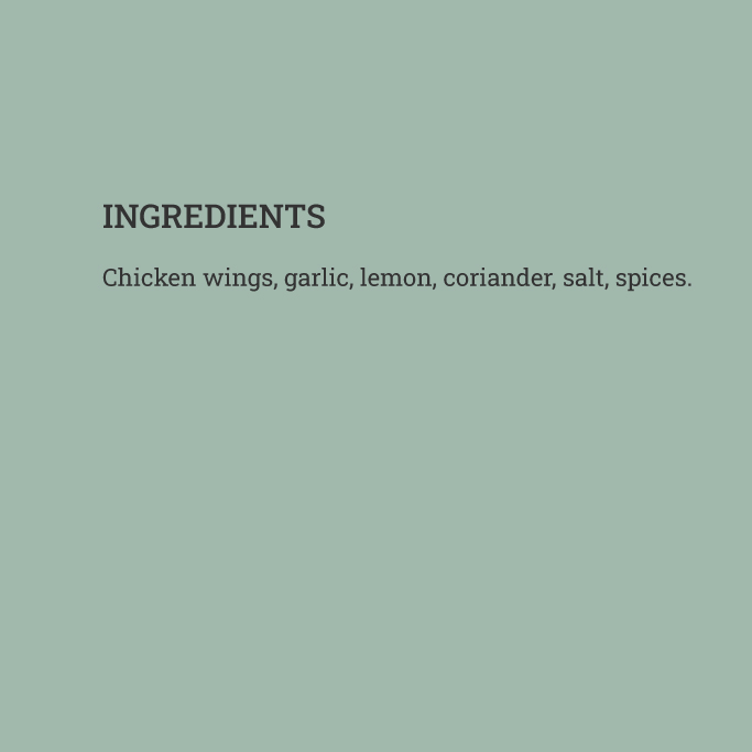 Wings-coriander-ingredients