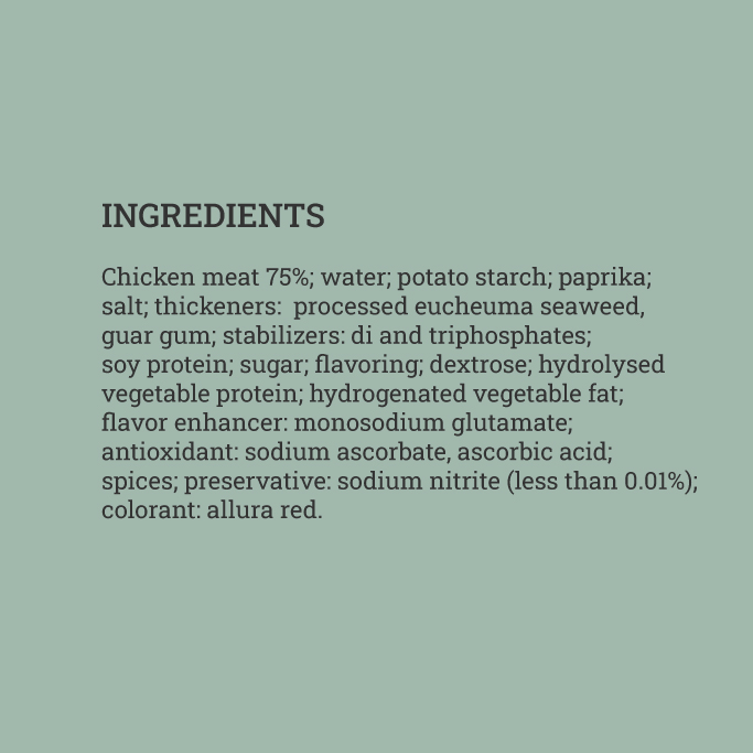 chicekn-mortadella-paprika ingredients