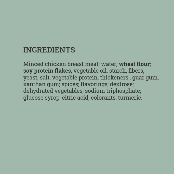 Tenders-ingredients