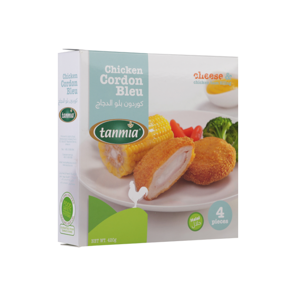 from Tanmia Kitchen Chicken Cordon Bleu in packaging