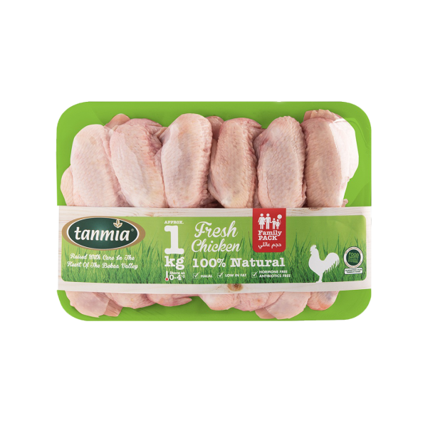 Fresh Chicken Whole wings in packaging